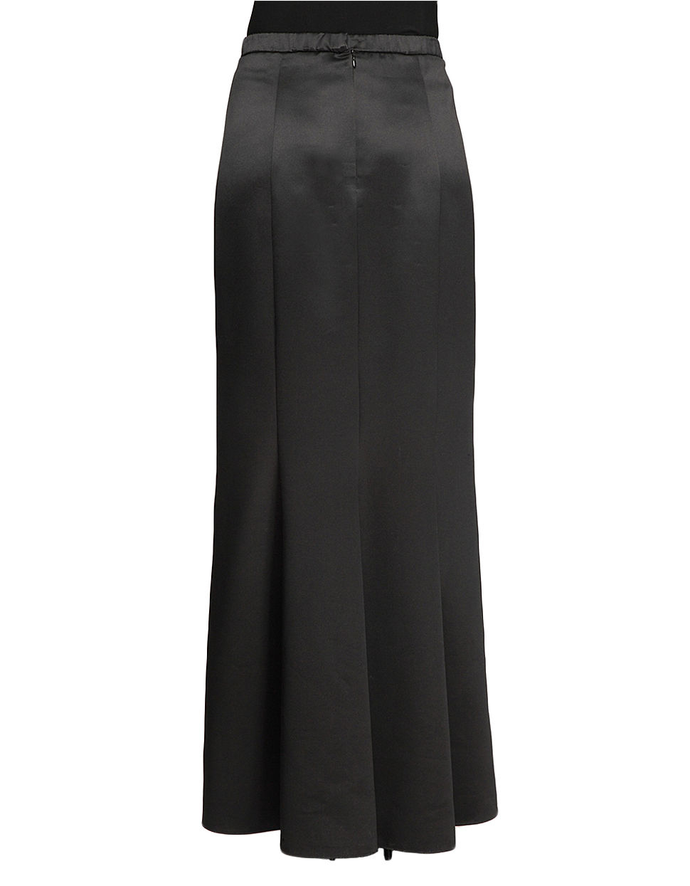 Alex evenings Fishtail Back Maxi Skirt in Black | Lyst