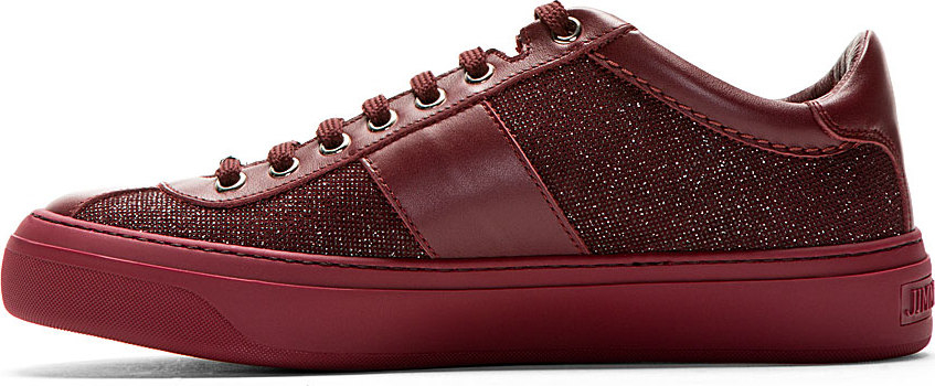 all burgundy sneakers