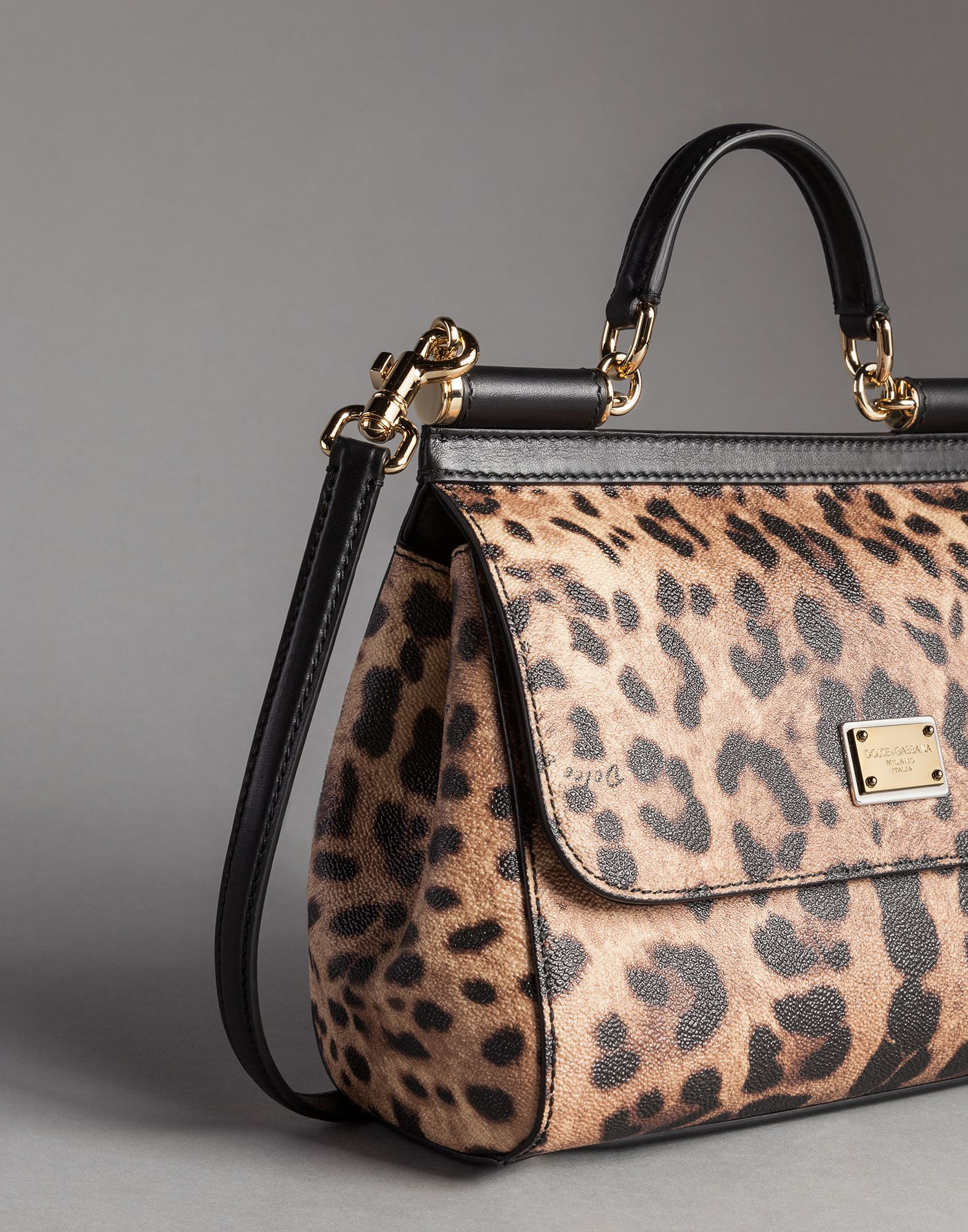 dolce & gabbana leopard print bag