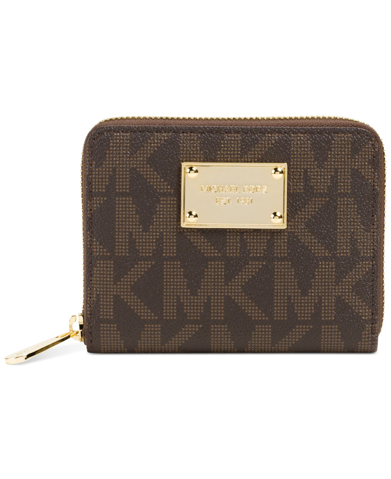 mk zip around wallet
