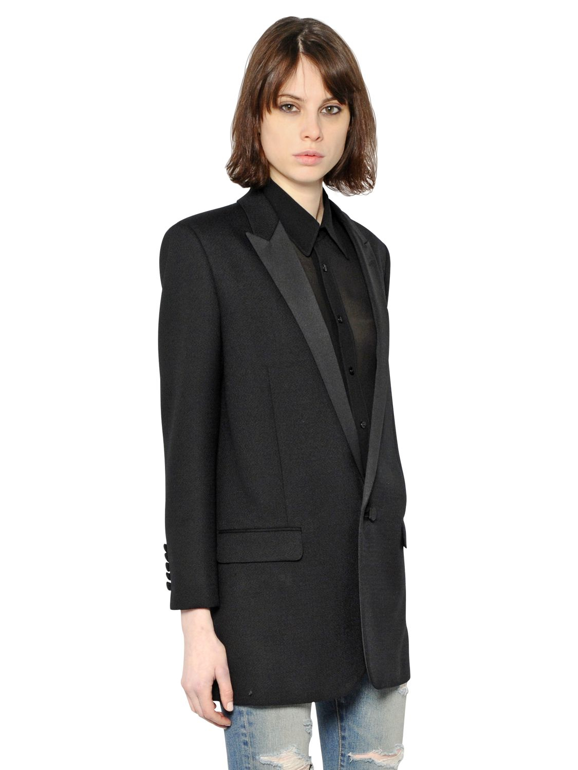 saint laurent smoking jacket