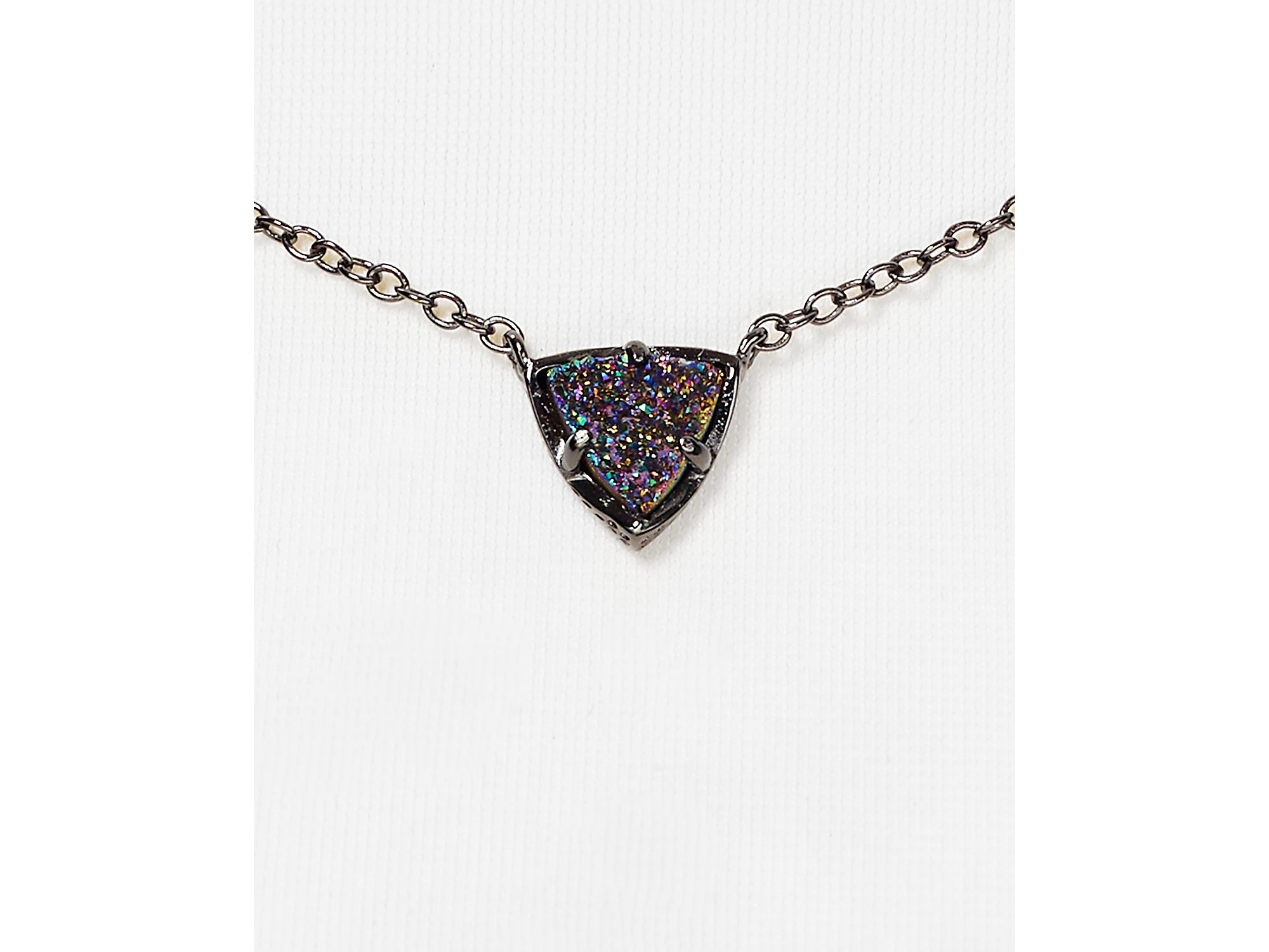 Kendra Scott Perry Necklace 14 5 In Gray Lyst Gallery
