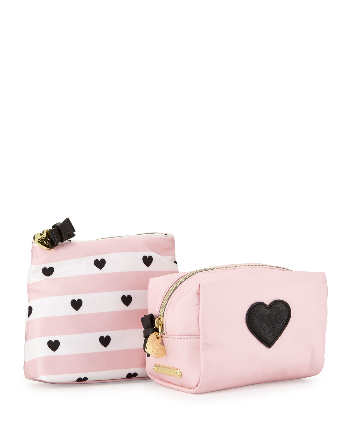 Lyst Betsey Johnson Away We Go Two Piece Cosmetic Bag Set In Pink Gallery