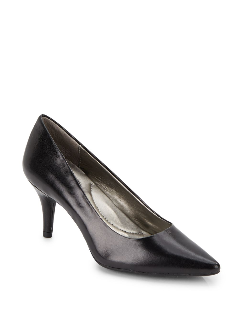 Lyst Bandolino Leather Kittenheel Pumps in Black