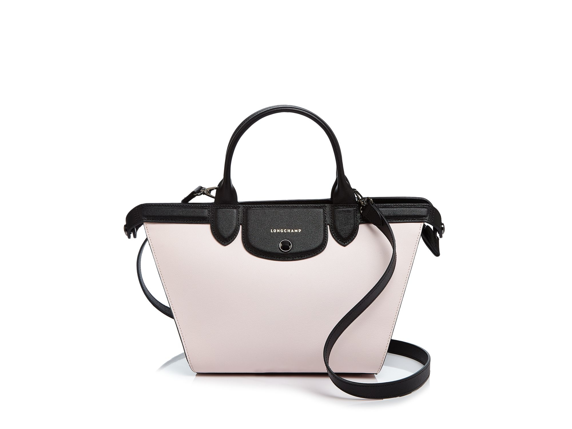 Lyst Longchamp Le Pliage Heritage Medium Satchel In Pink Gallery
