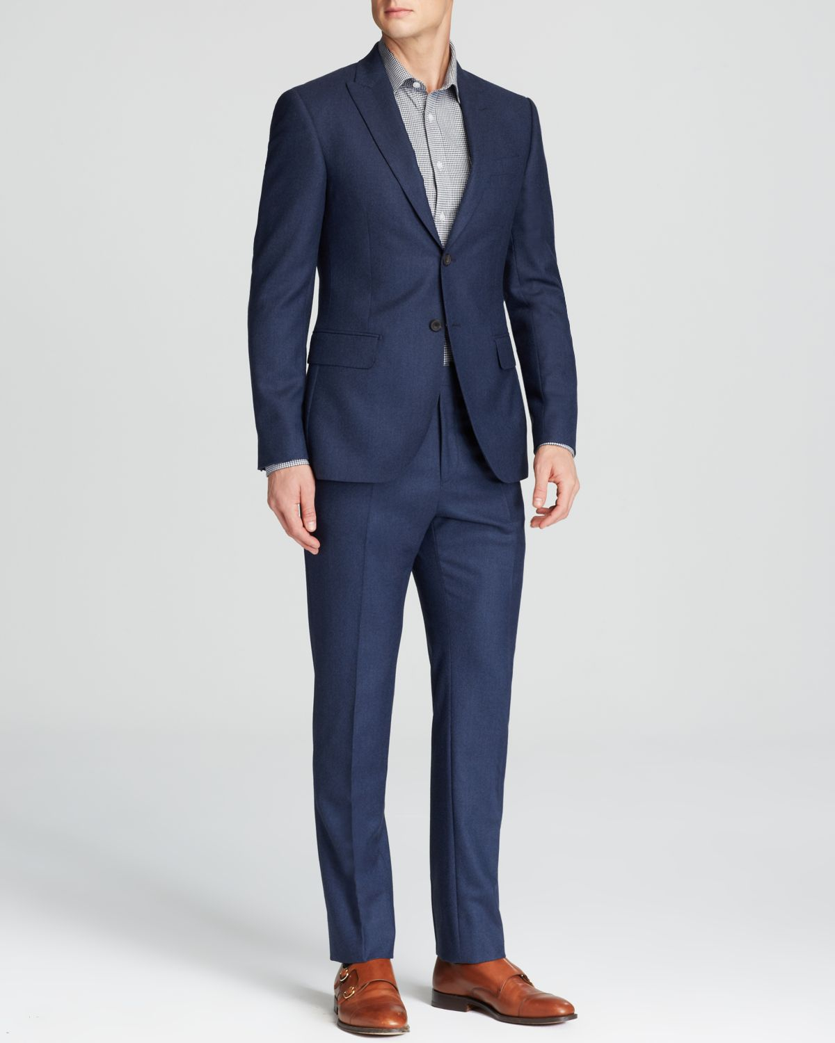 Hardy amies Flannel Suit - Slim Fit - Bloomingdale'S Exclusive in Blue ...