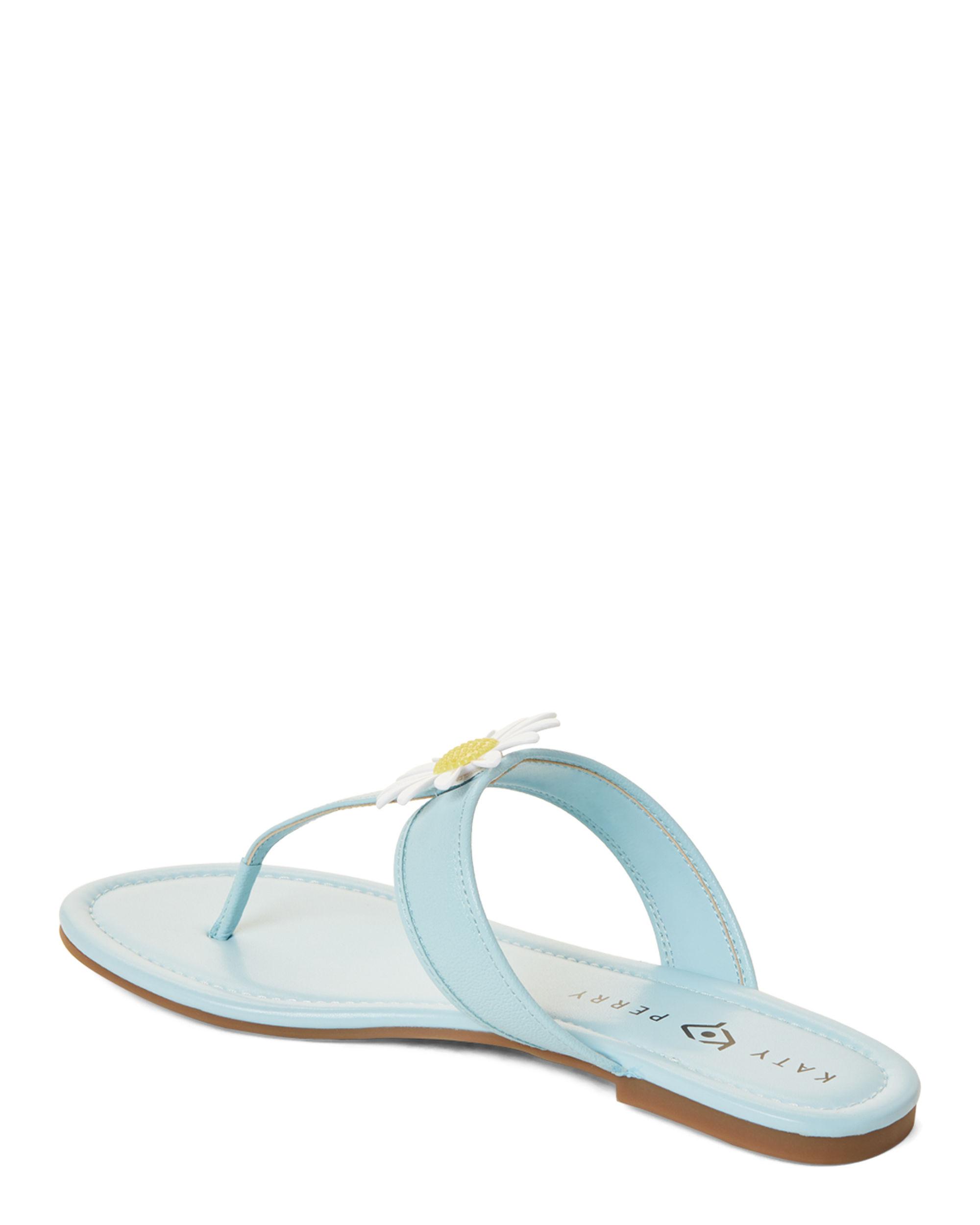 Katy Perry Forget Me Not Thong Flat Sandals in Light Blue (Blue) - Lyst