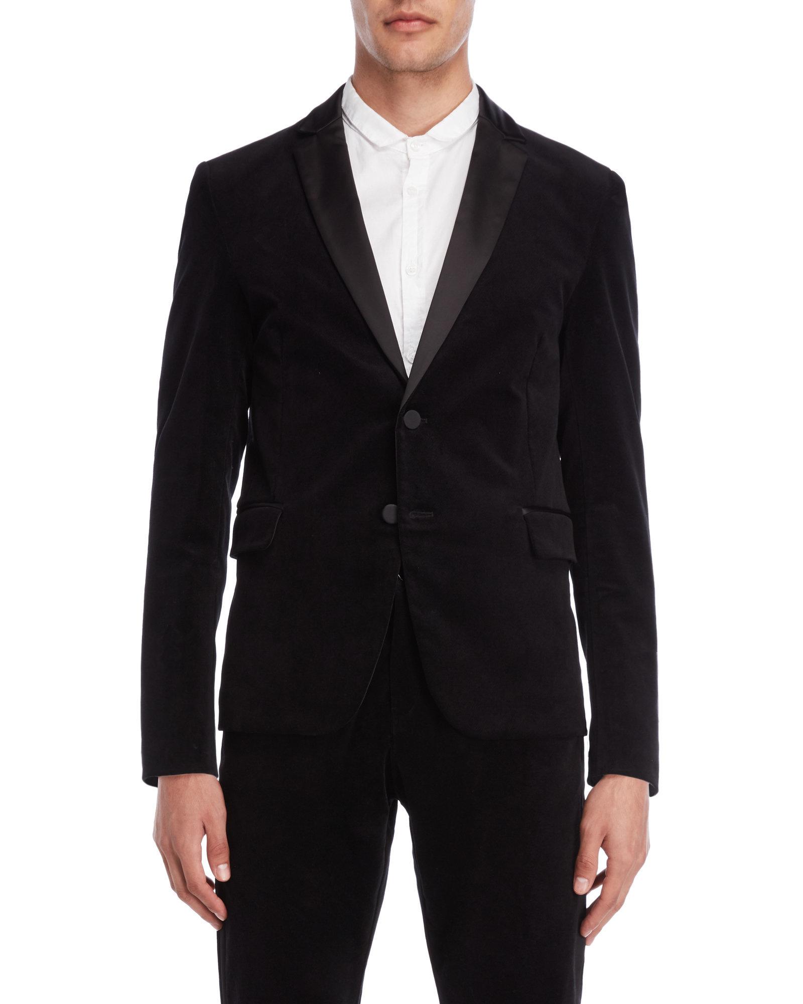 Lyst - Imperial Black Velvet Tuxedo Jacket in Black for Men