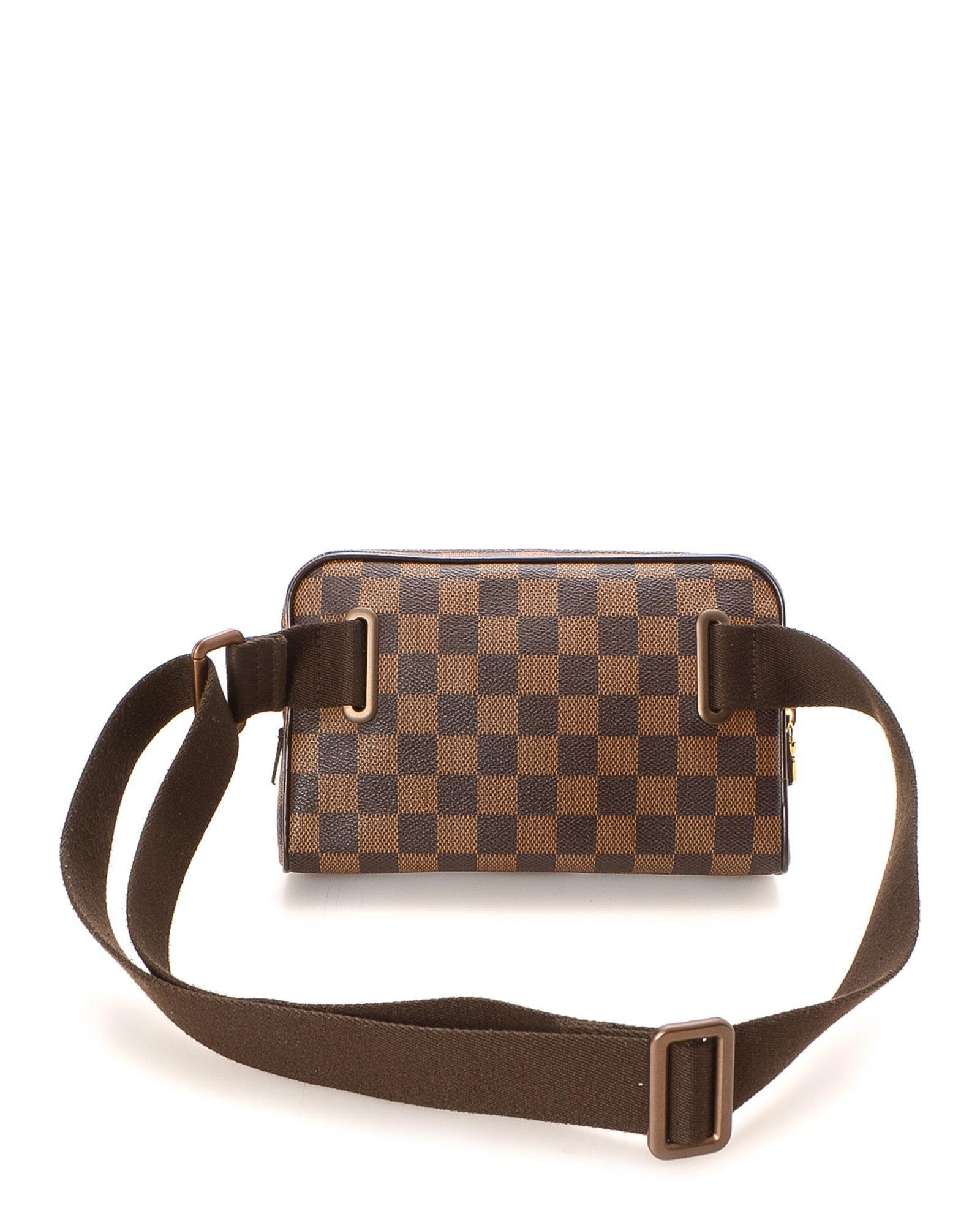 Lyst - Louis Vuitton Damier Ebene Bum Bag Brooklyn Waist Pouch - Vintage in Brown
