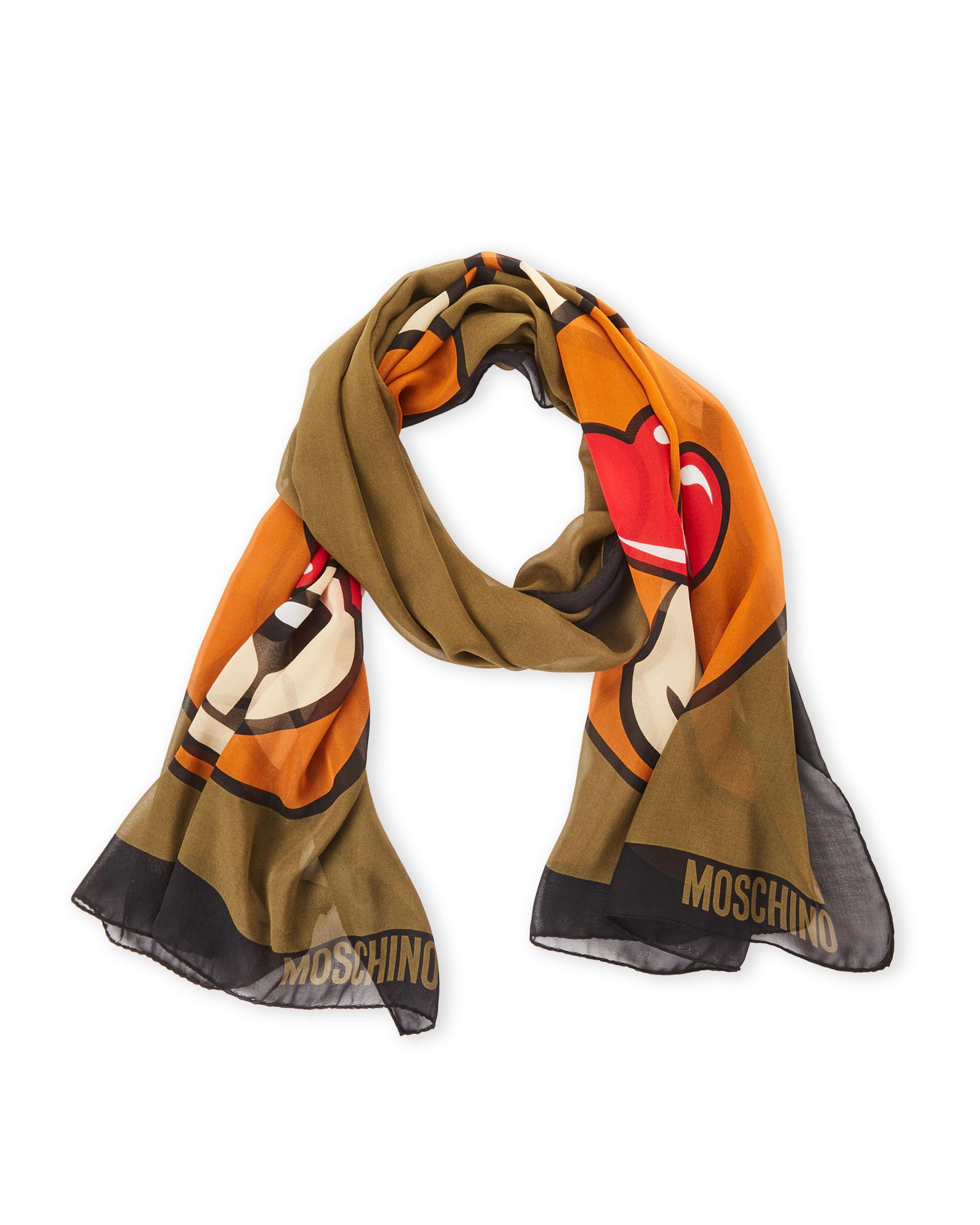 moschino teddy scarf