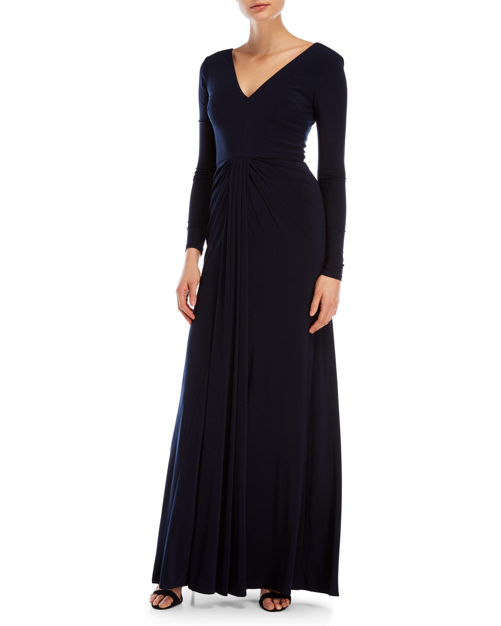 Vera Wang Long Sleeve Formal Dress