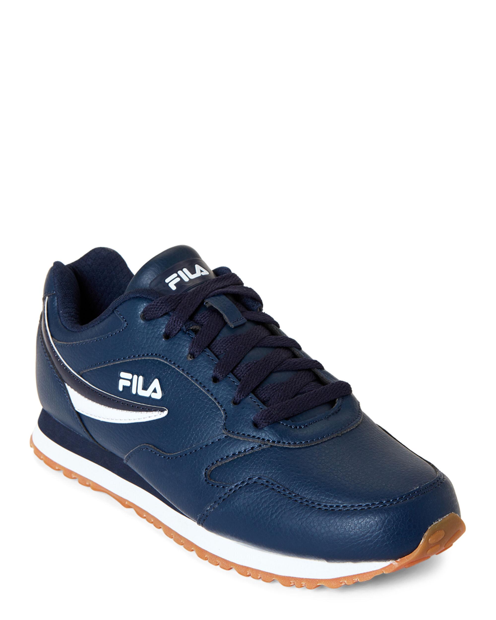 fila blue and white sneakers