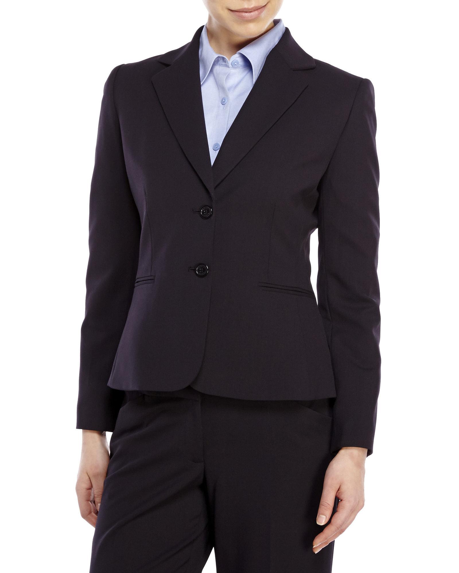 Lyst - Tahari Petite Two-Button Blazer in Black