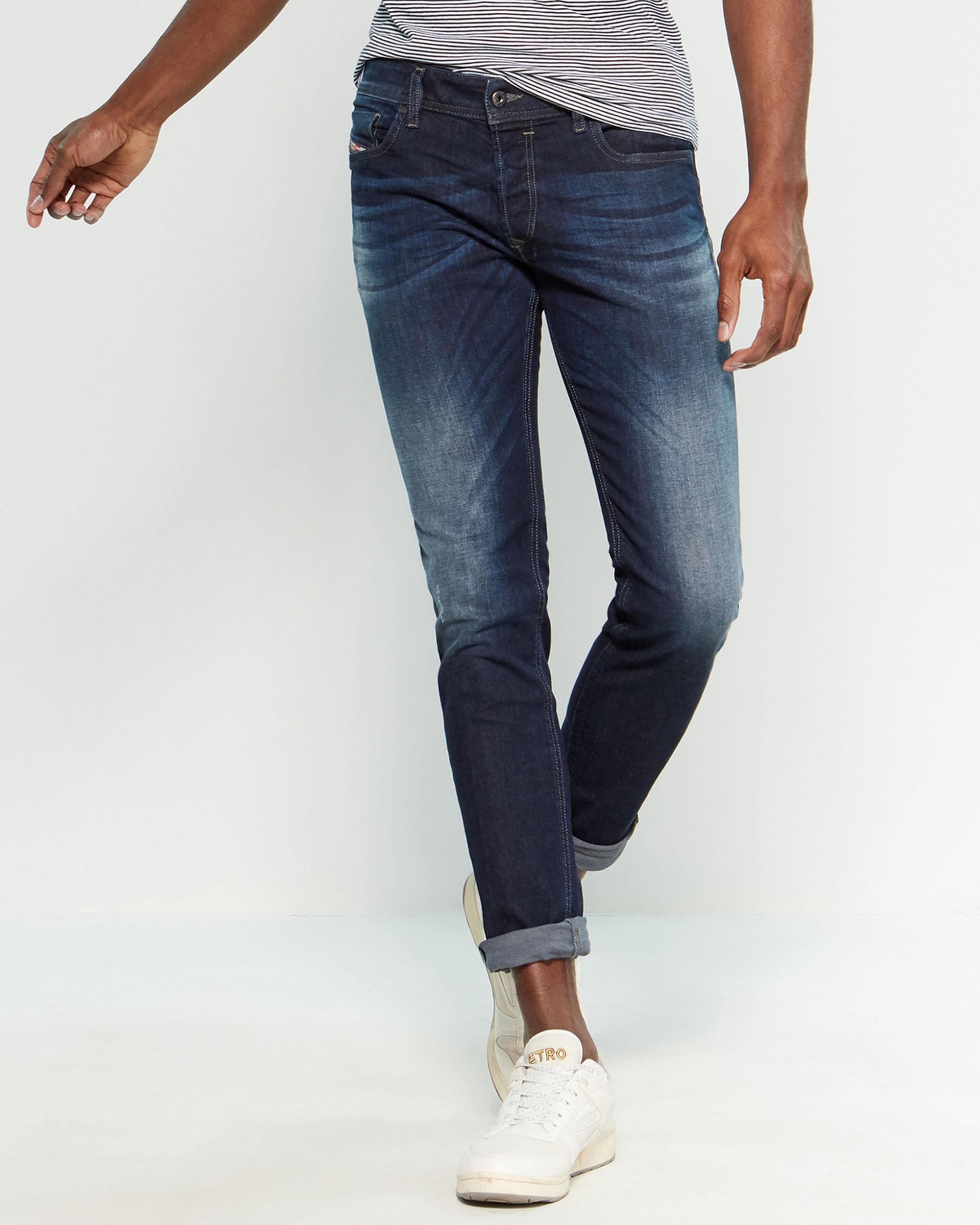 DIESEL Sleenker Slim Skinny Jeans in Blue for Men - Lyst