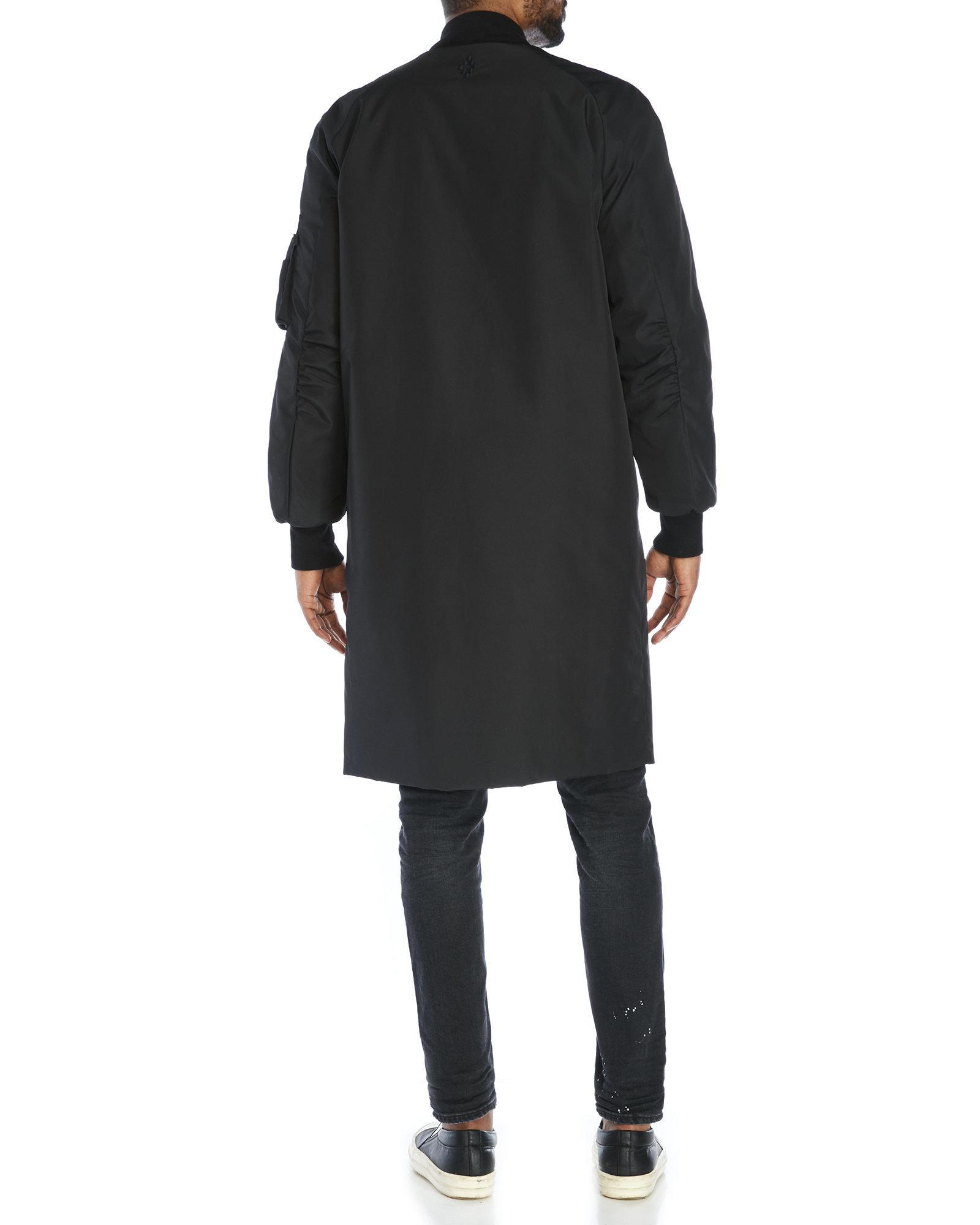 Lyst - Marcelo Burlon Rahue Reversible Long Jacket in Black for Men