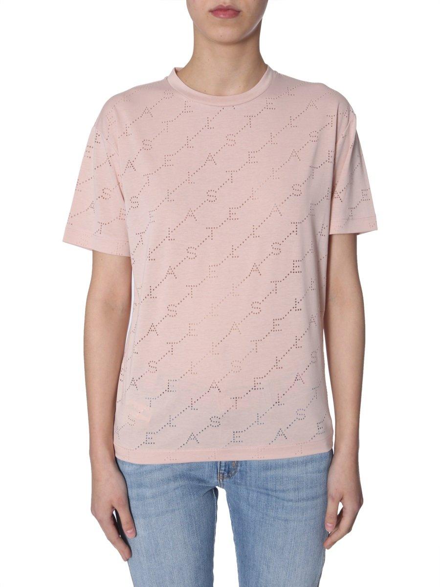 Stella Mccartney Crewneck T Shirt In Pink Save Lyst
