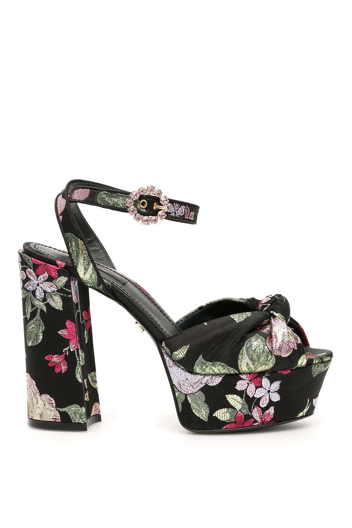 Dolce & Gabbana Keira Platform Sandals - Lyst