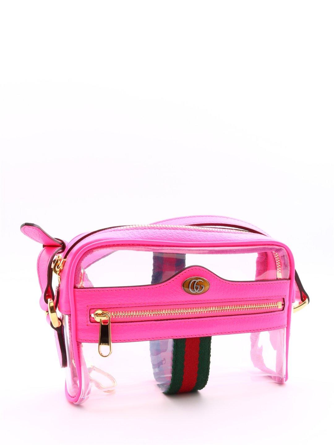 Gucci Ophidia Mini Transparent Shoulder Bag in Pink - Save 13% - Lyst