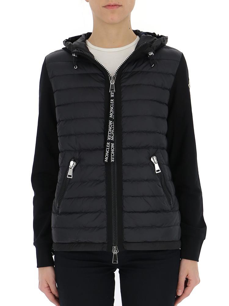 Lyst - Moncler Padded Zip-up Hoodie in Black