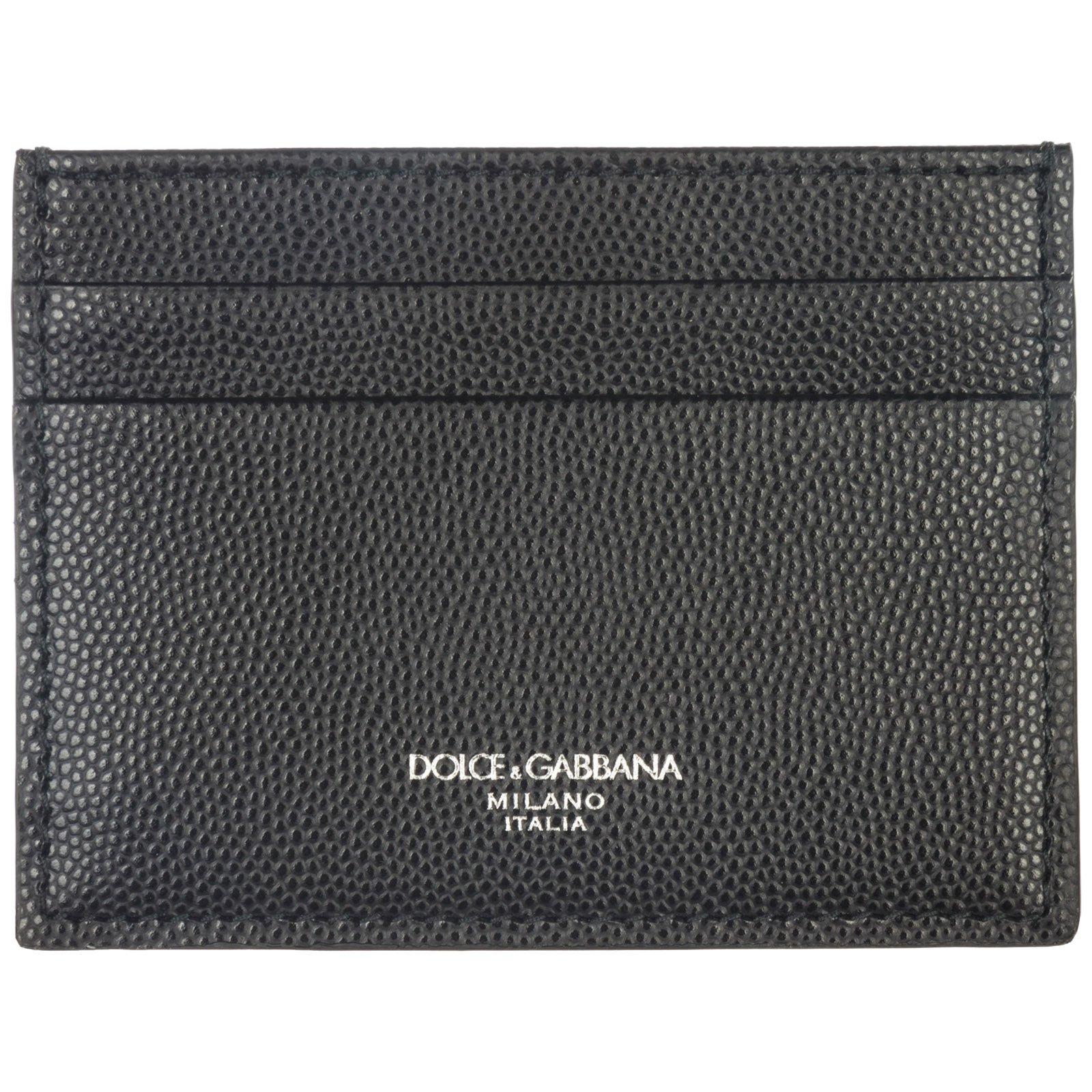 Dolce & Gabbana Logo Plain Cardholder in Black for Men - Lyst