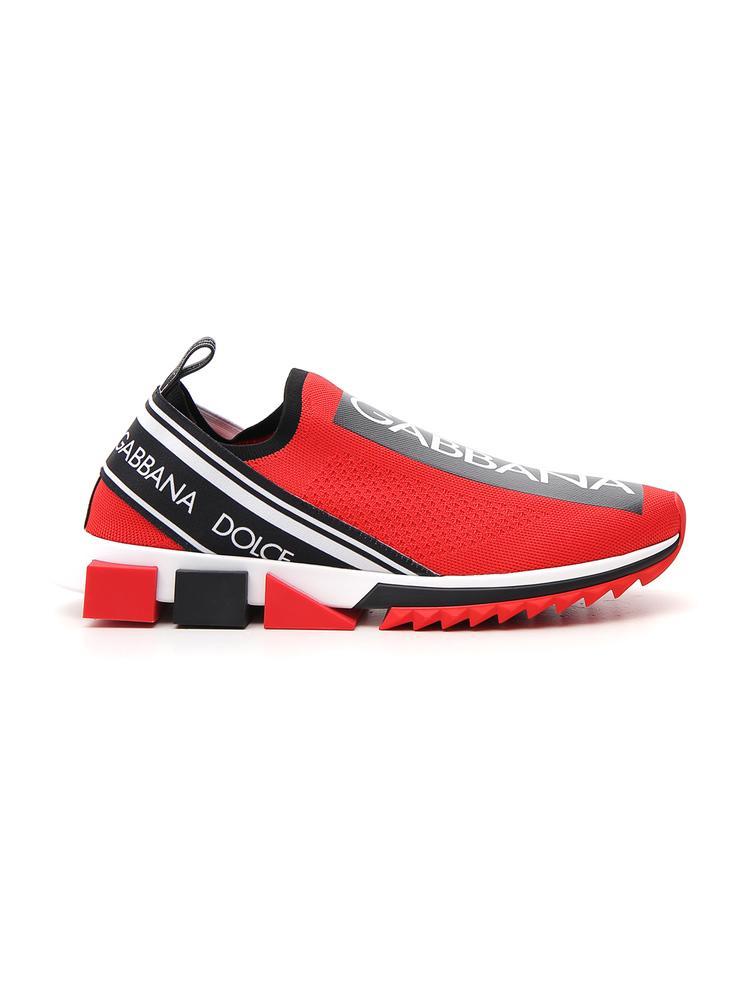 Dolce & Gabbana Slip-on Logo Sneakers in Red for Men - Save 44% - Lyst