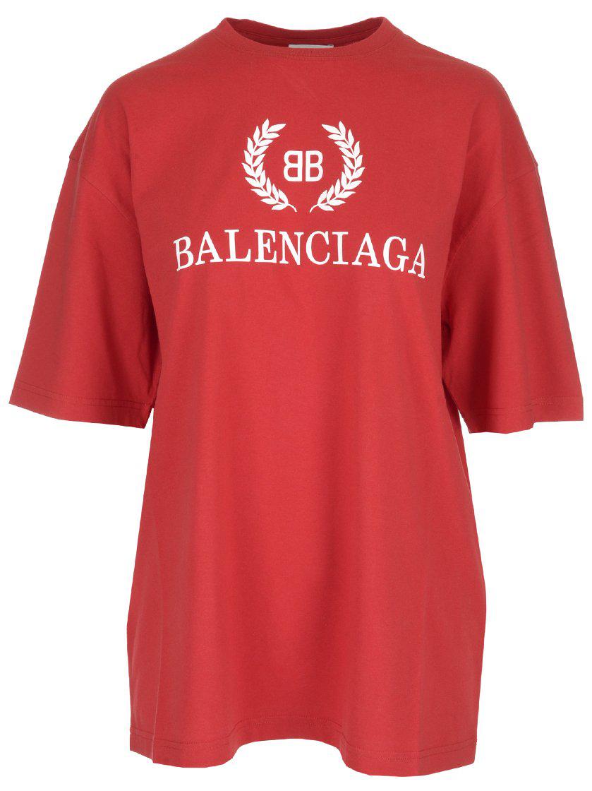 balenciaga red tshirt