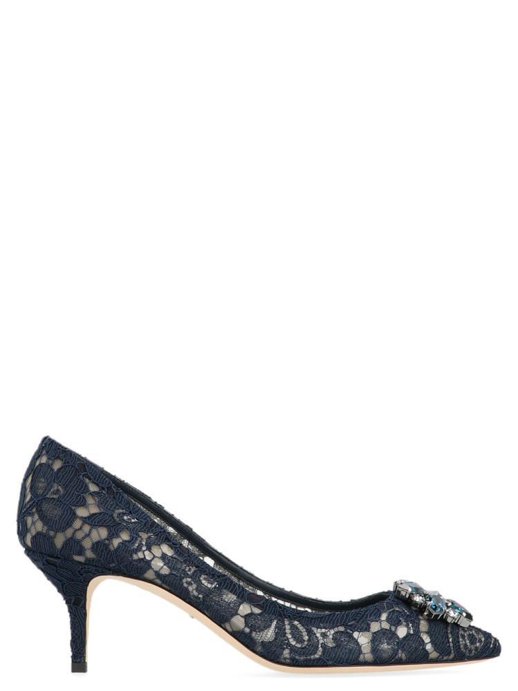navy lace pumps
