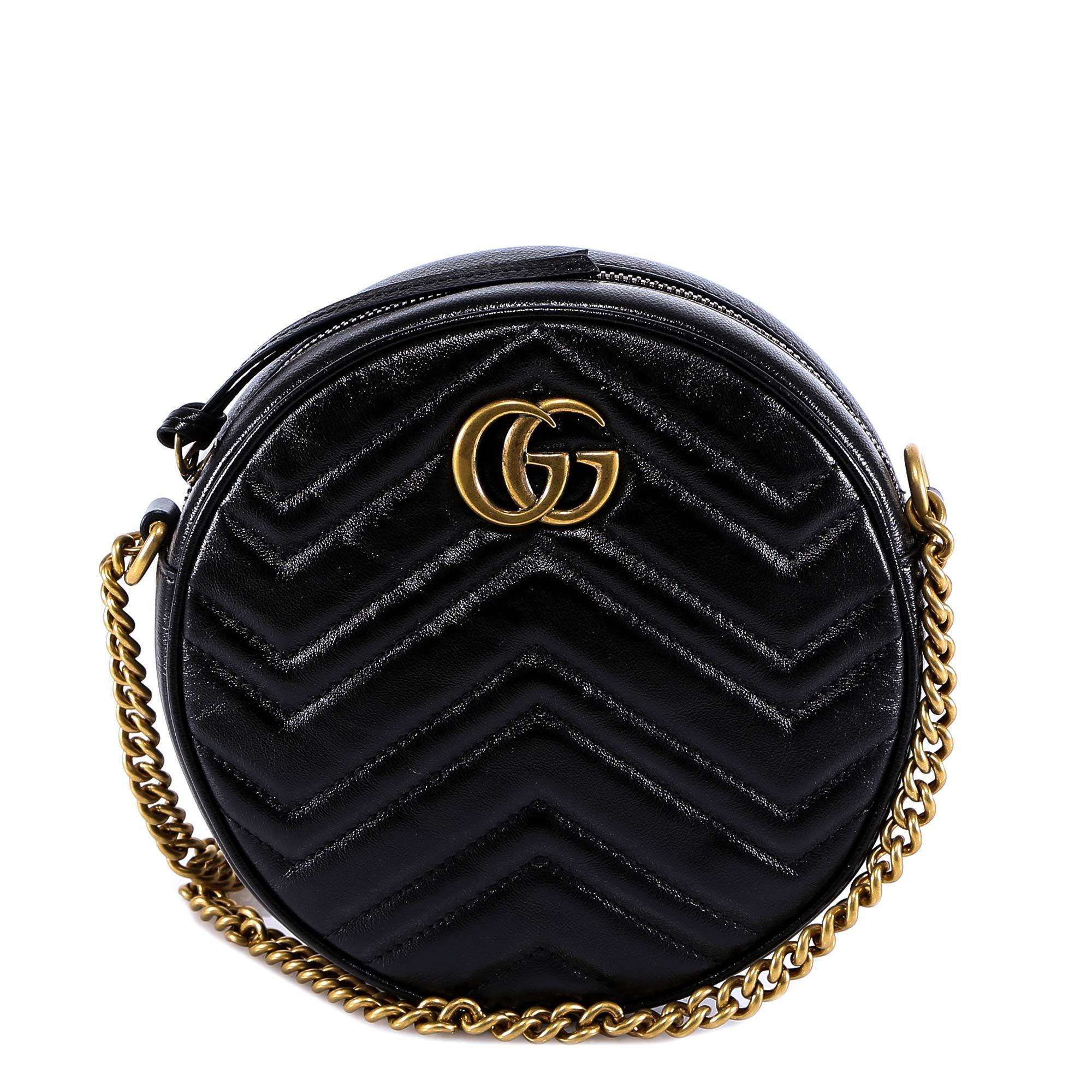 gg round shoulder bag