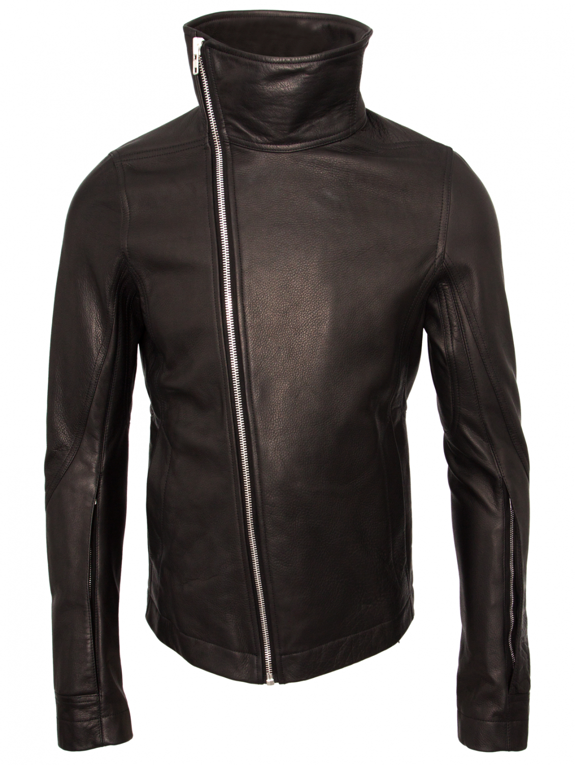 Rick Owens Bauhaus Leather Zipped Jacket Black in Black for Men | Lyst