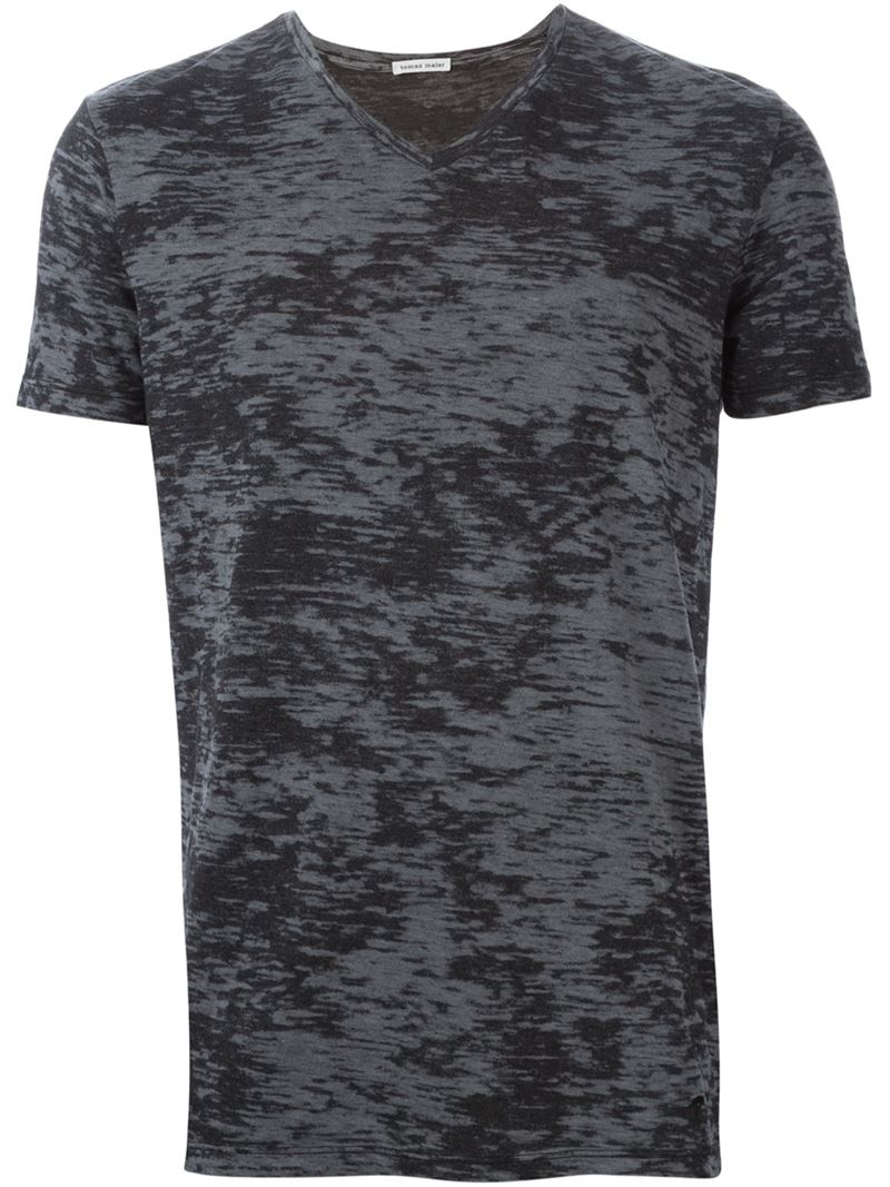 Lyst - Tomas Maier Distressed Effect T-Shirt in Gray for Men