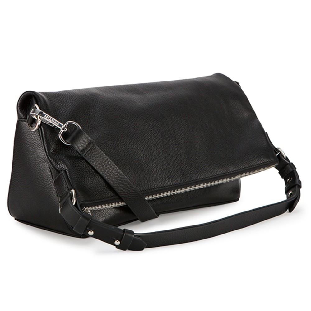 Whistles Covent Large Foldover Hobo Bag In Black Lyst Gallery