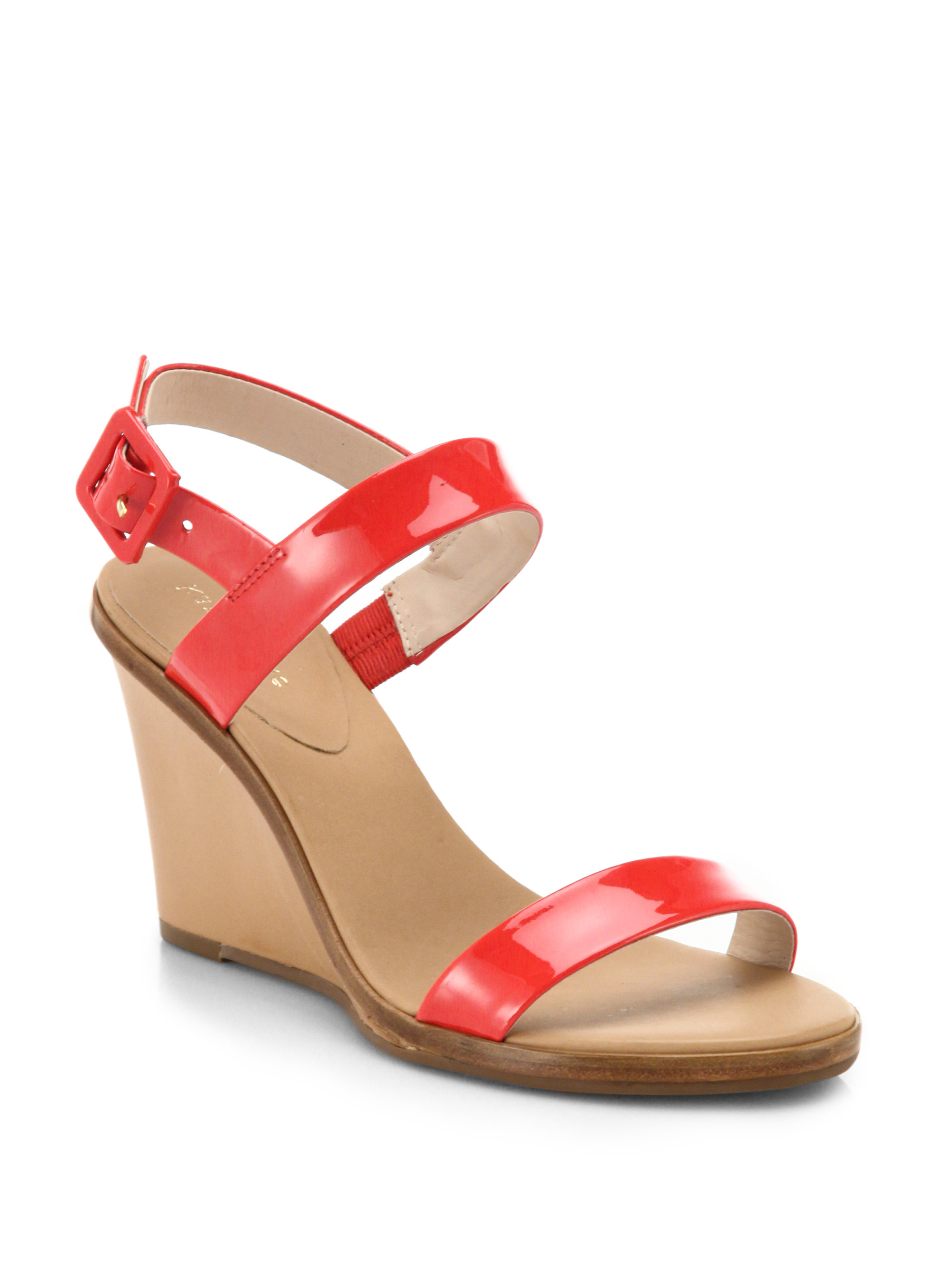 clearance red wedge sandals size 10