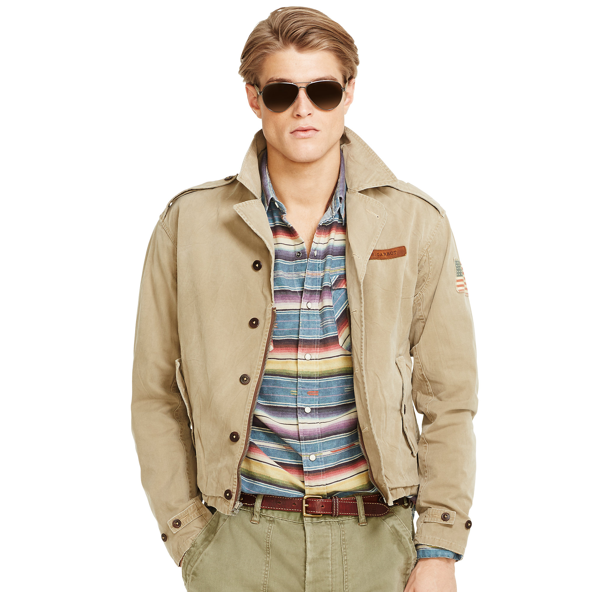 Lyst Ralph lauren Canvas M41 Jacket in Natural for Men