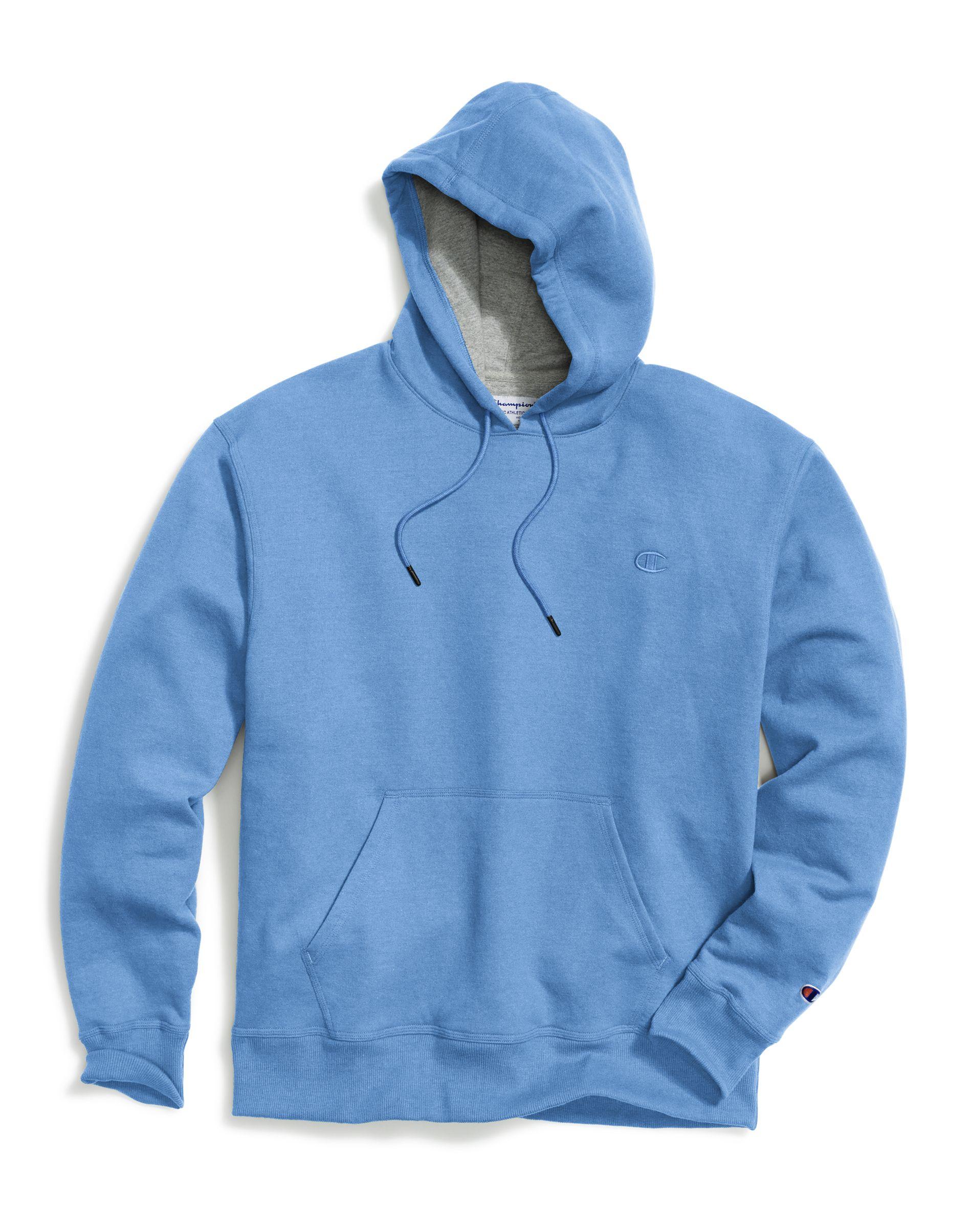 Champion Cotton Powerblend® Fleece Pullover Hoodie In Blue For Men Lyst