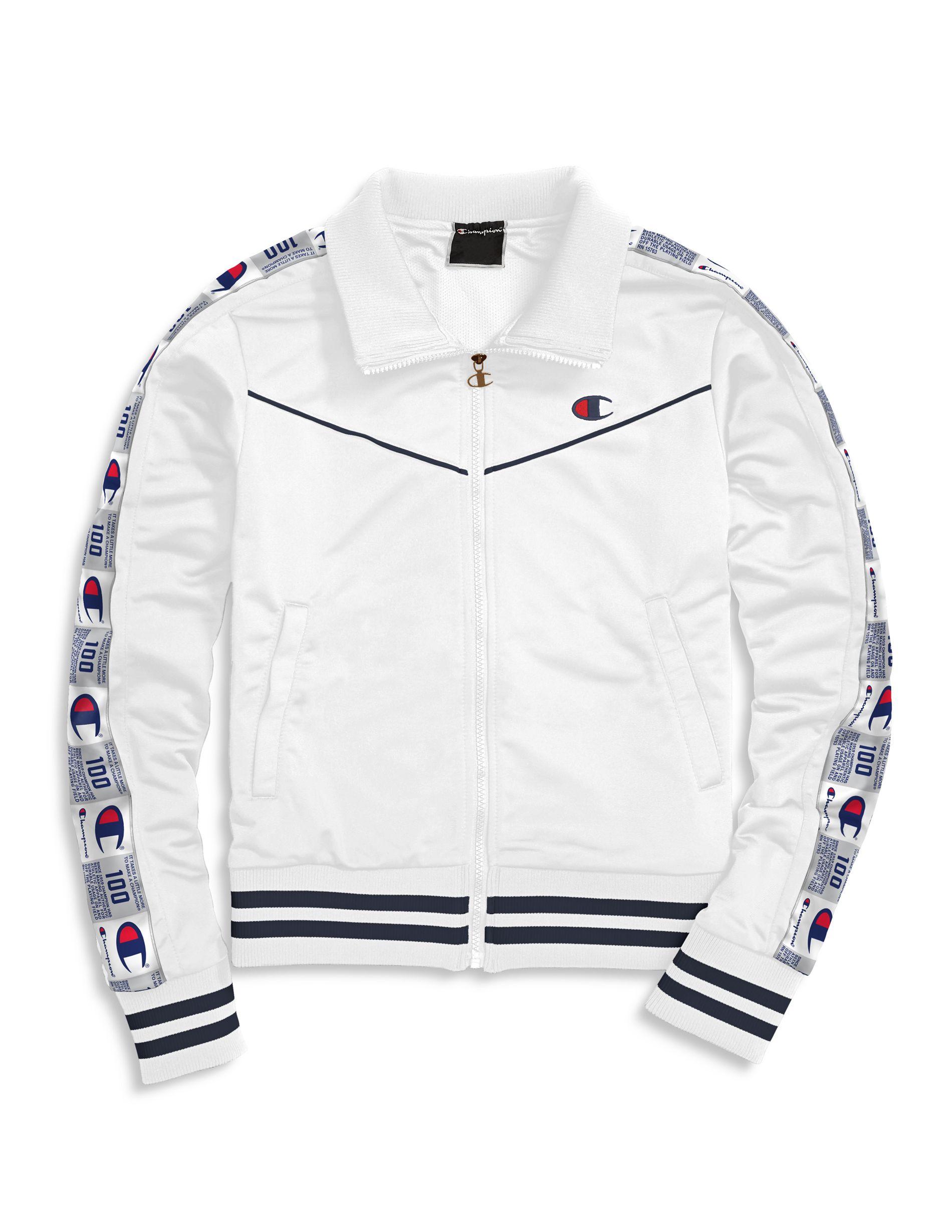 Champion Synthetic Life® Tricot Track Jacket in White - Lyst