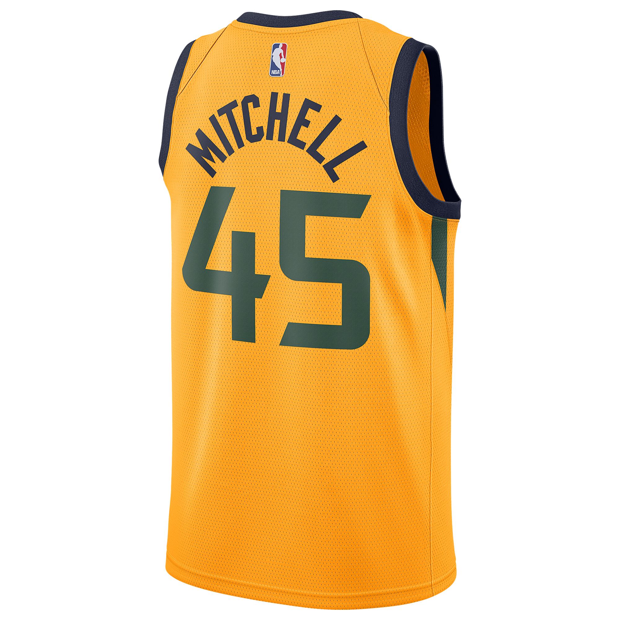 Nike Donovan Mitchell Nba Swingman Jersey in Yellow for ...