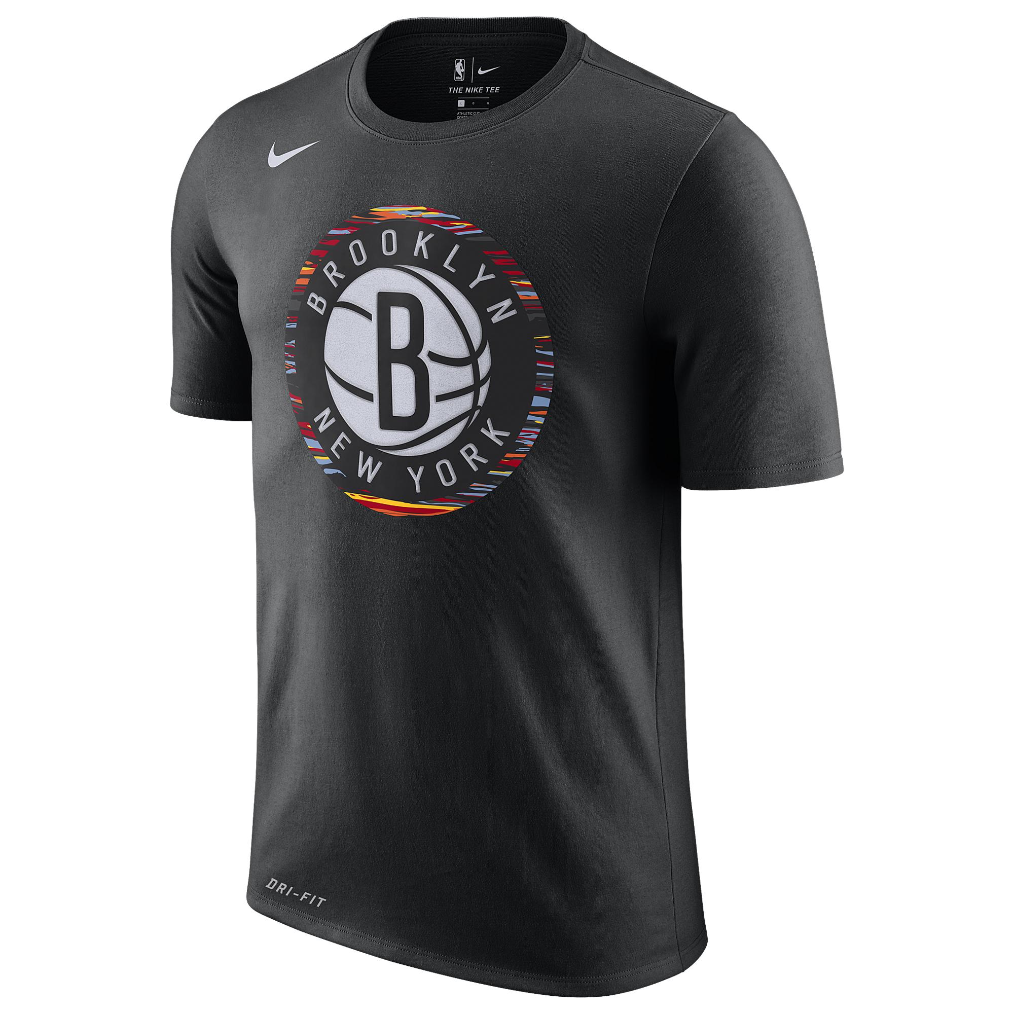 Nike Brooklyn Nets Nba City Edition Dry T-shirt in Black for Men - Lyst