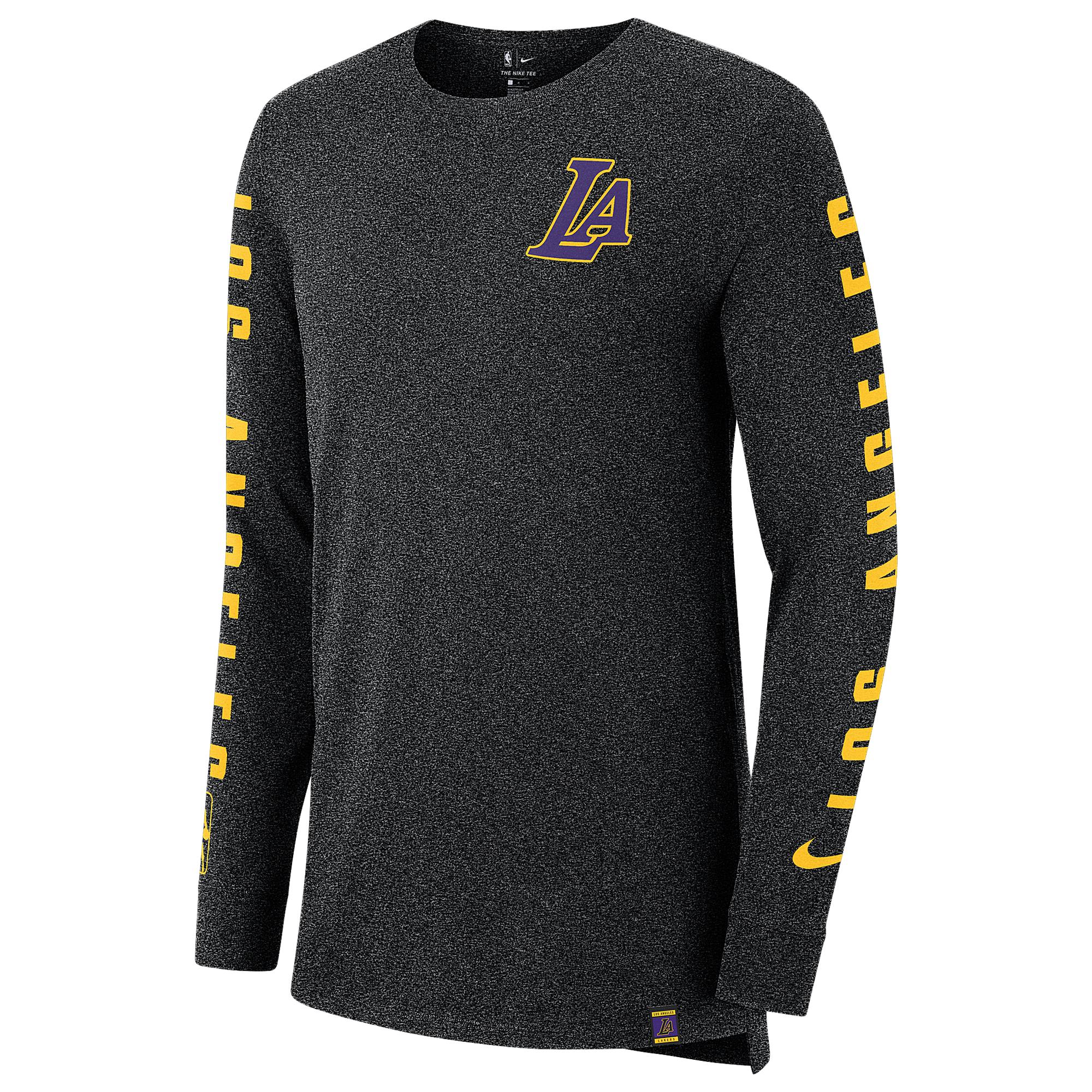 Nike Los Angeles Lakers Nba City Edition L/s Dry Elv T ...