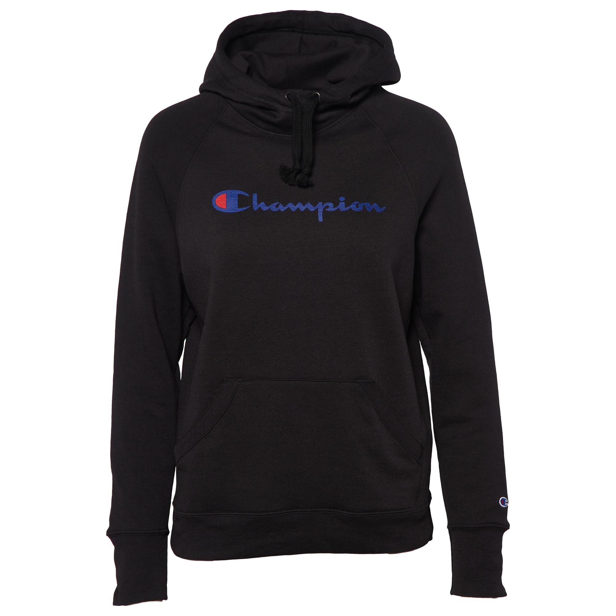 Champion Womens Graphic Fleece Pullover Hoodie in Black - Lyst