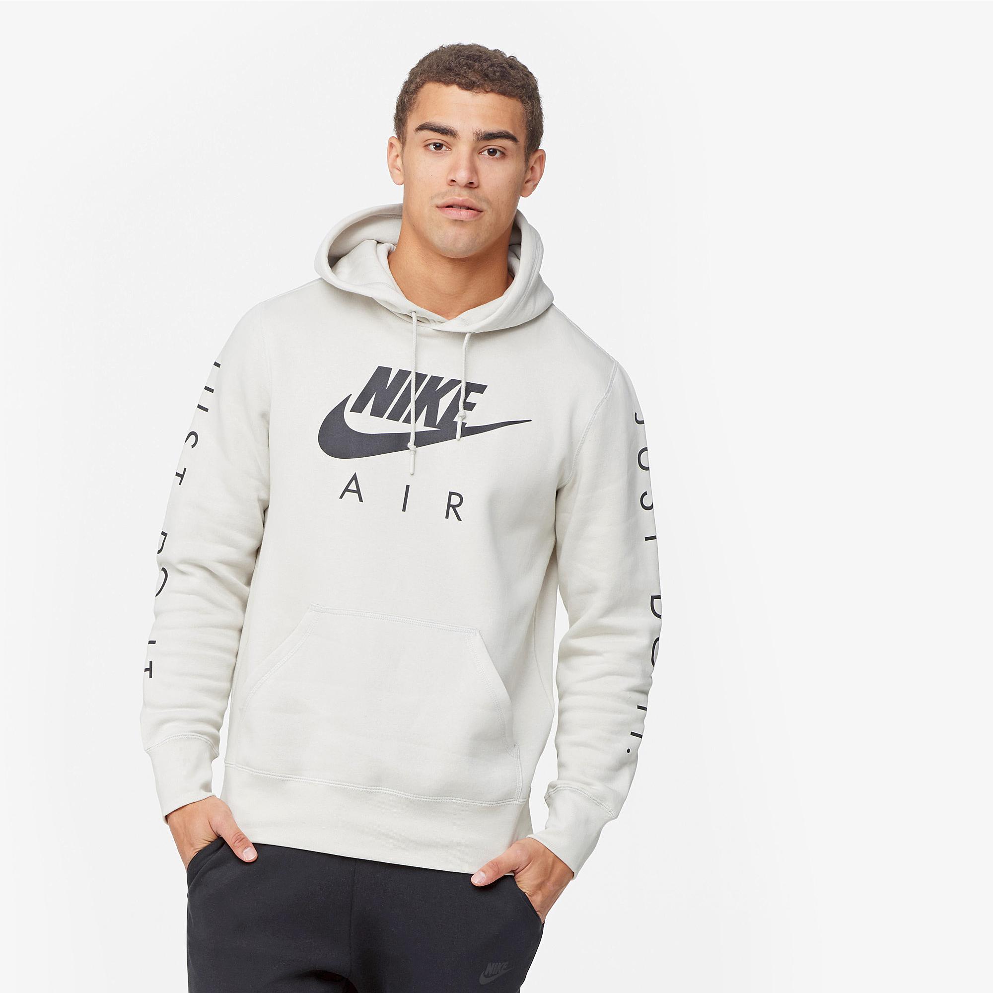 Nike Graphic Hoodie Sweatshirt in Gray for Men - Lyst