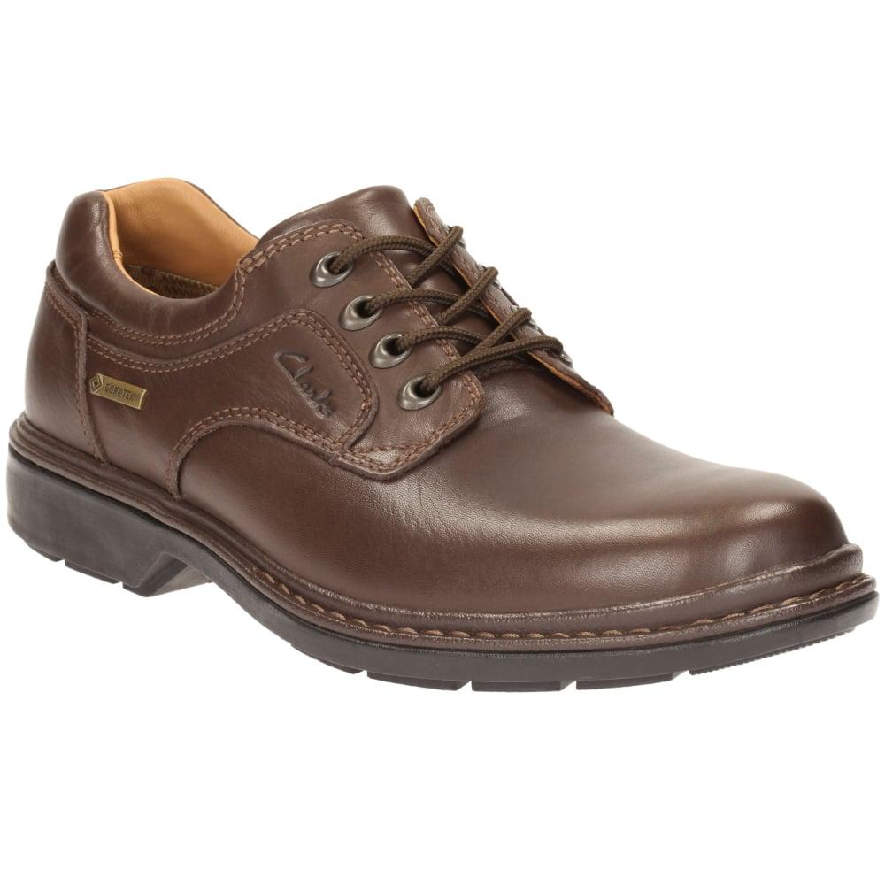 Clarks Rockie Lo Gtx Mens Wide Lace-up Shoe in Brown for Men - Lyst