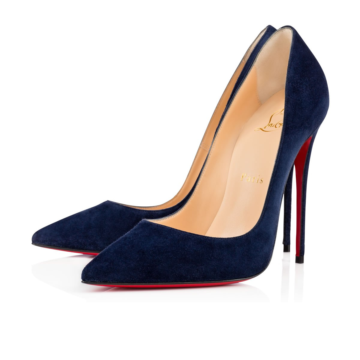 Christian louboutin So Kate Veau Velours in Blue | Lyst