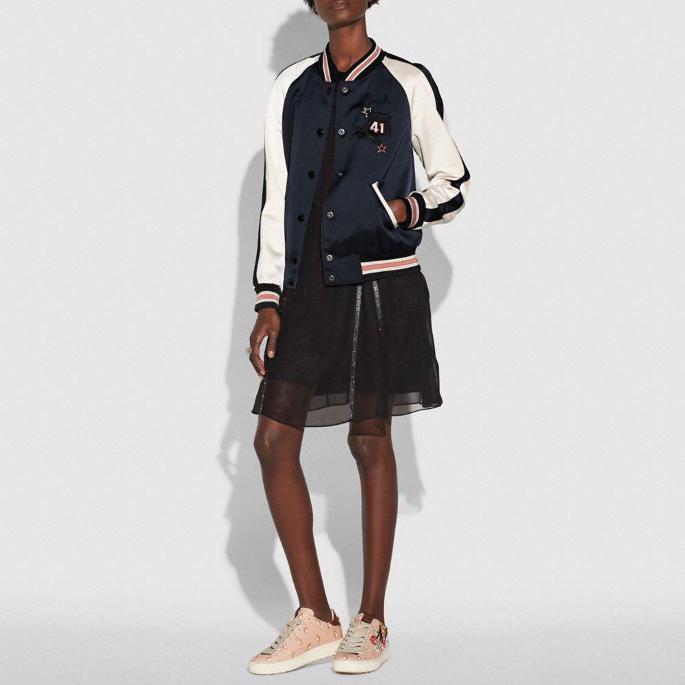 Lyst Coach Reversible Souvenir Jacket in Blue