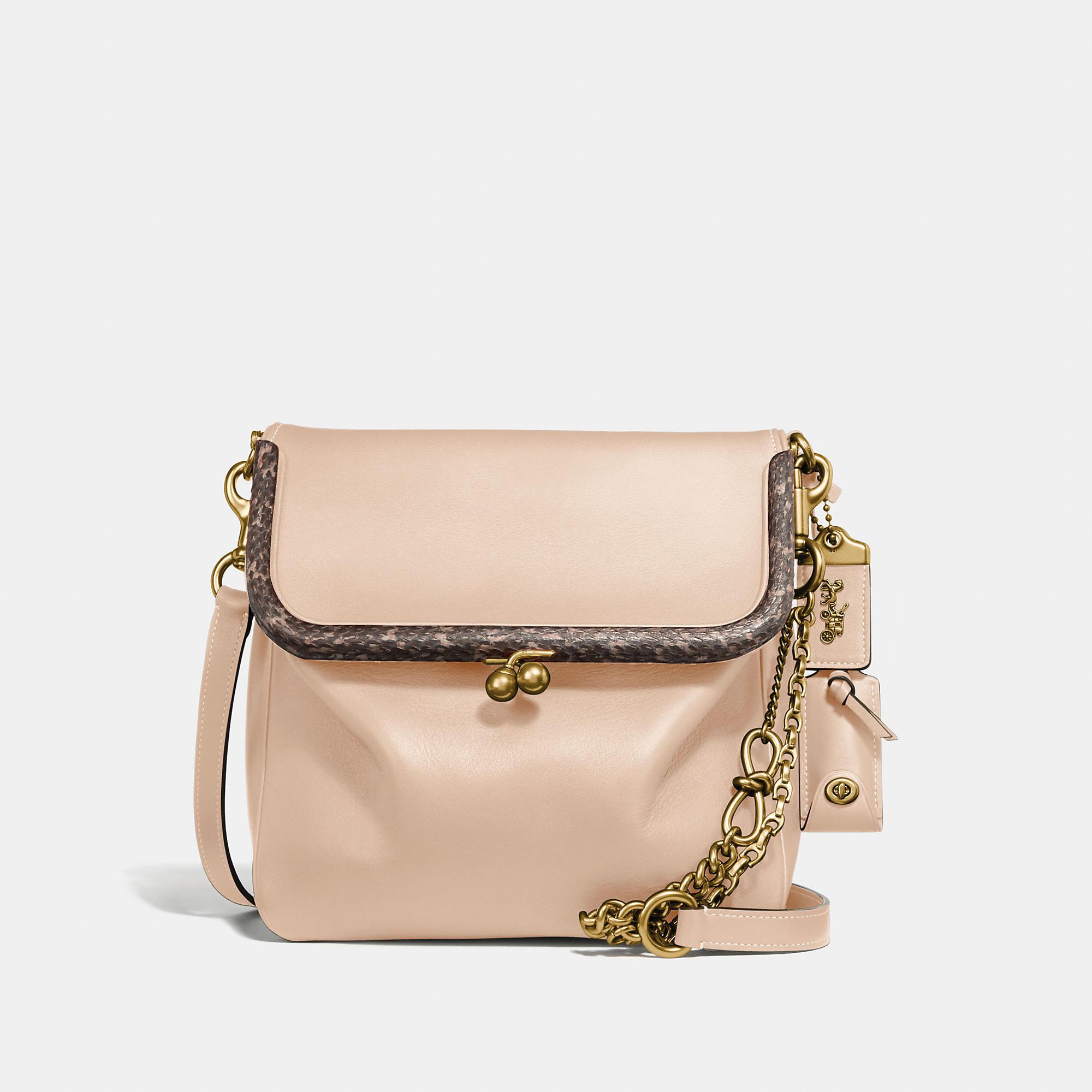 COACH Rider 24 Exotic Crossbody Bag in Natural Lyst