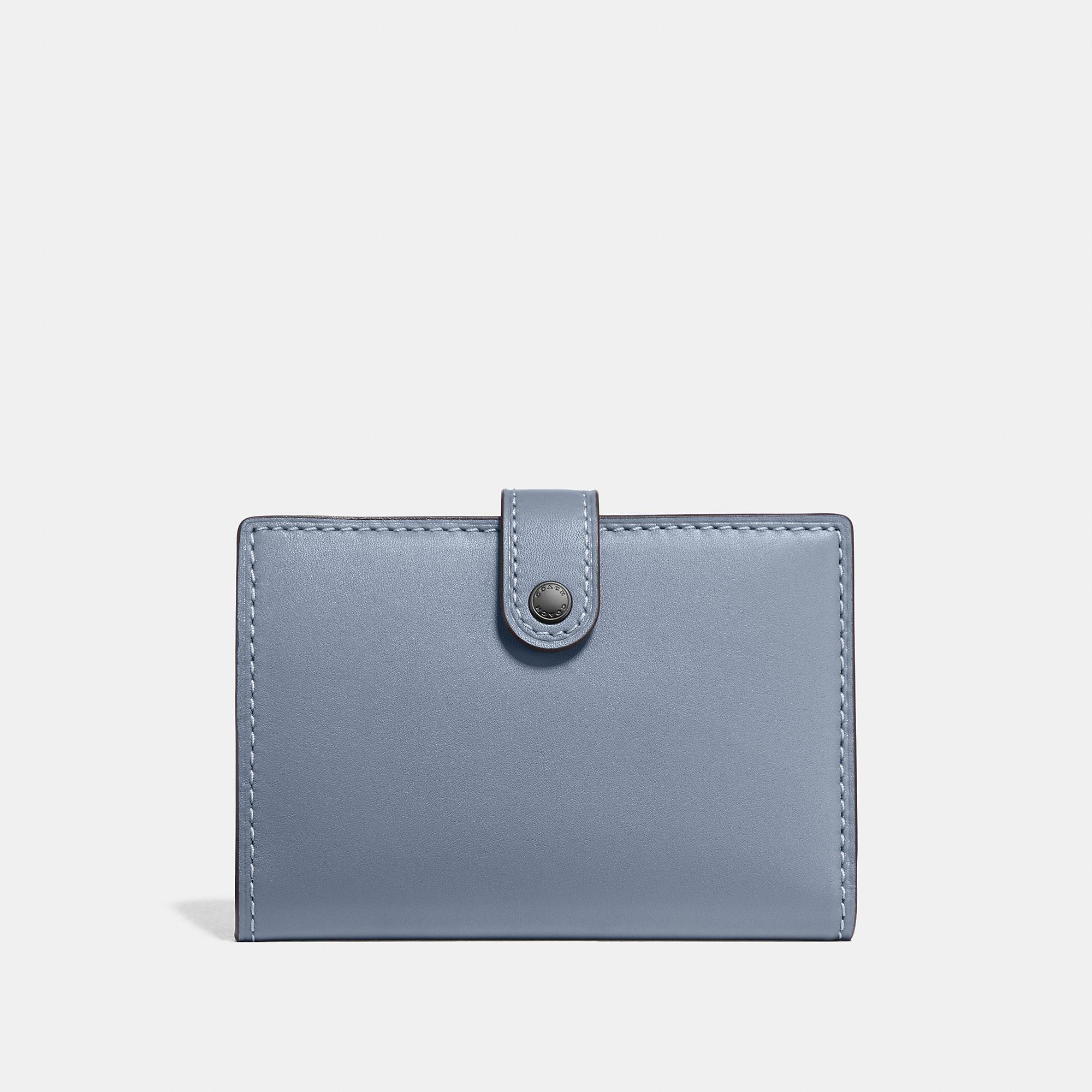 COACH Small Bifold Wallet in Blue - Lyst