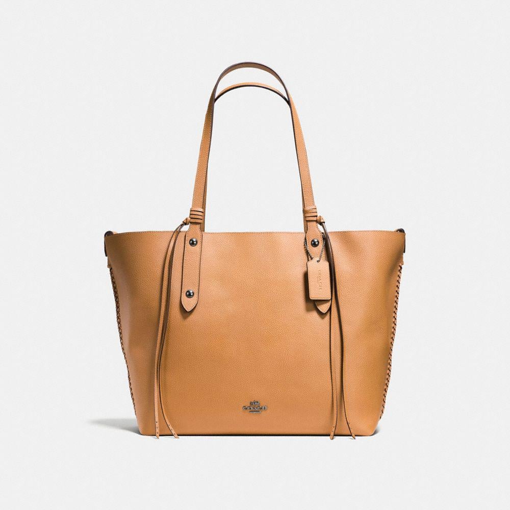 Lyst - Coach Large Market Tote In Polished Pebble Leather With Whiplash ...