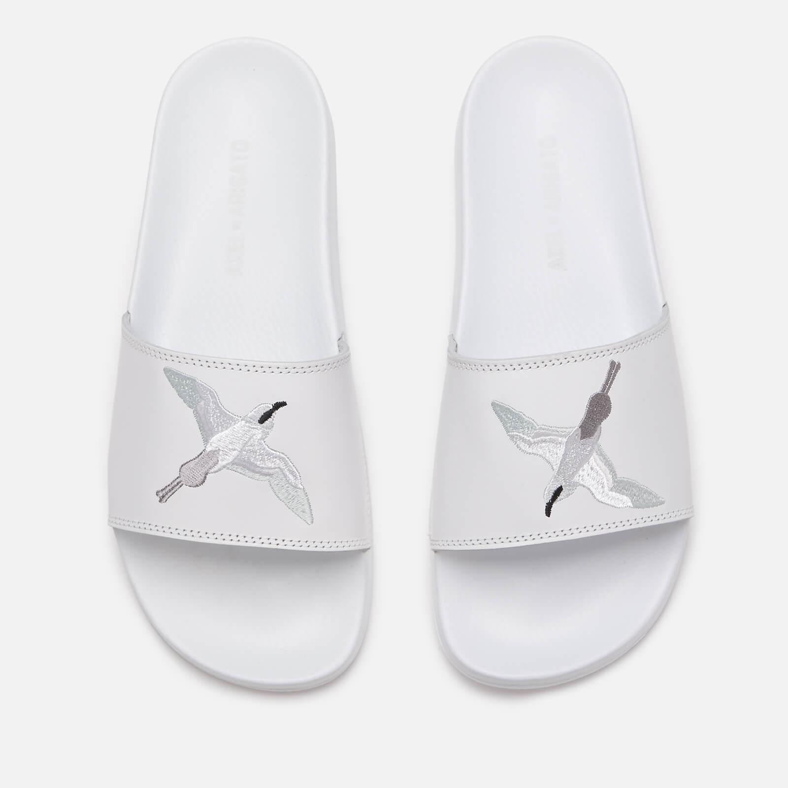 white mens sliders