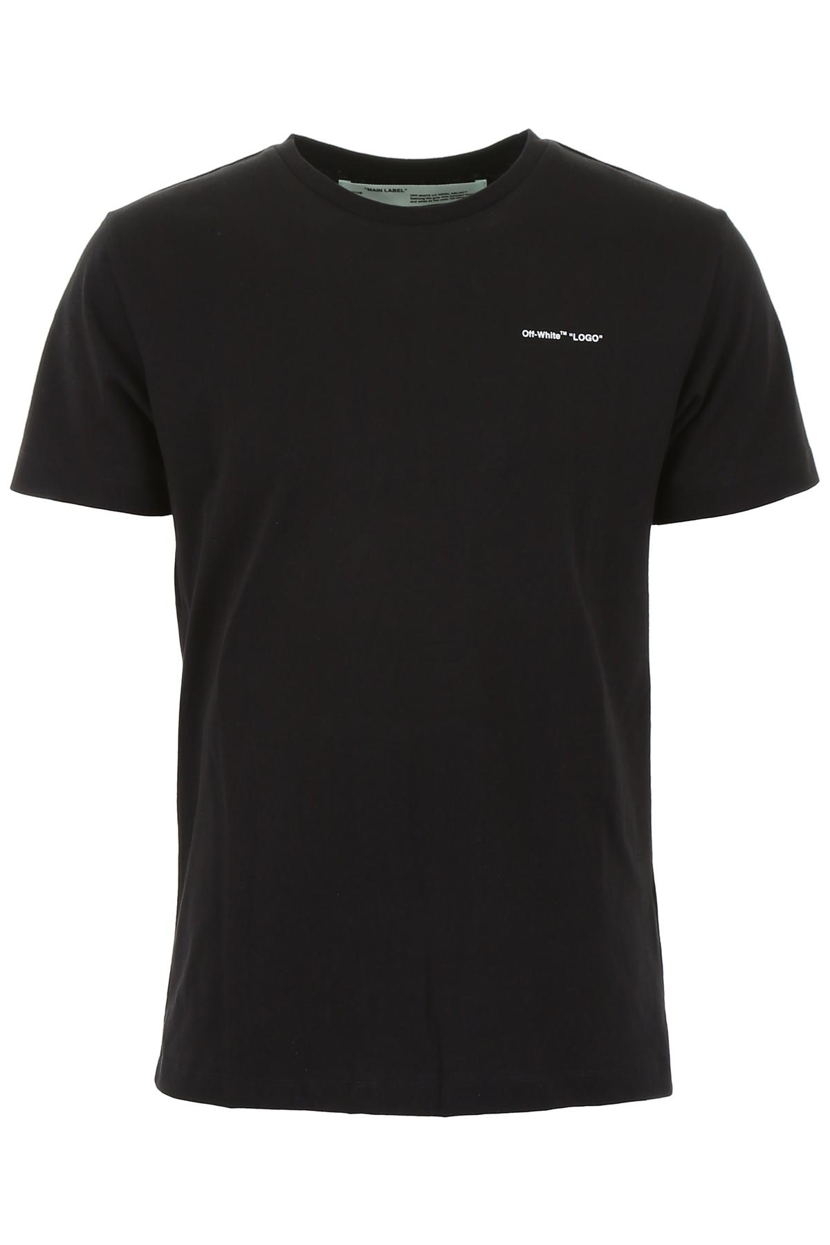 Off-White c/o Virgil Abloh Logo Print T-shirt in Black for Men - Save