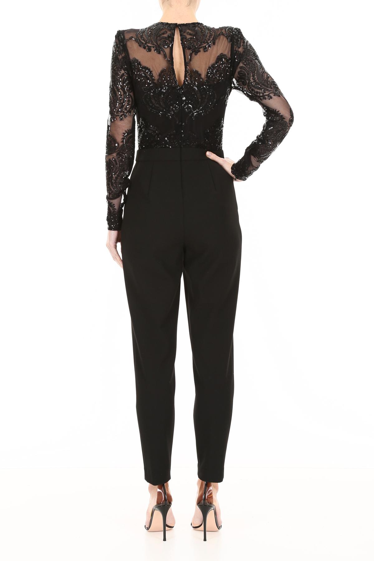 Lyst - MICHAEL Michael Kors Jumpsuit With Sequins in Black