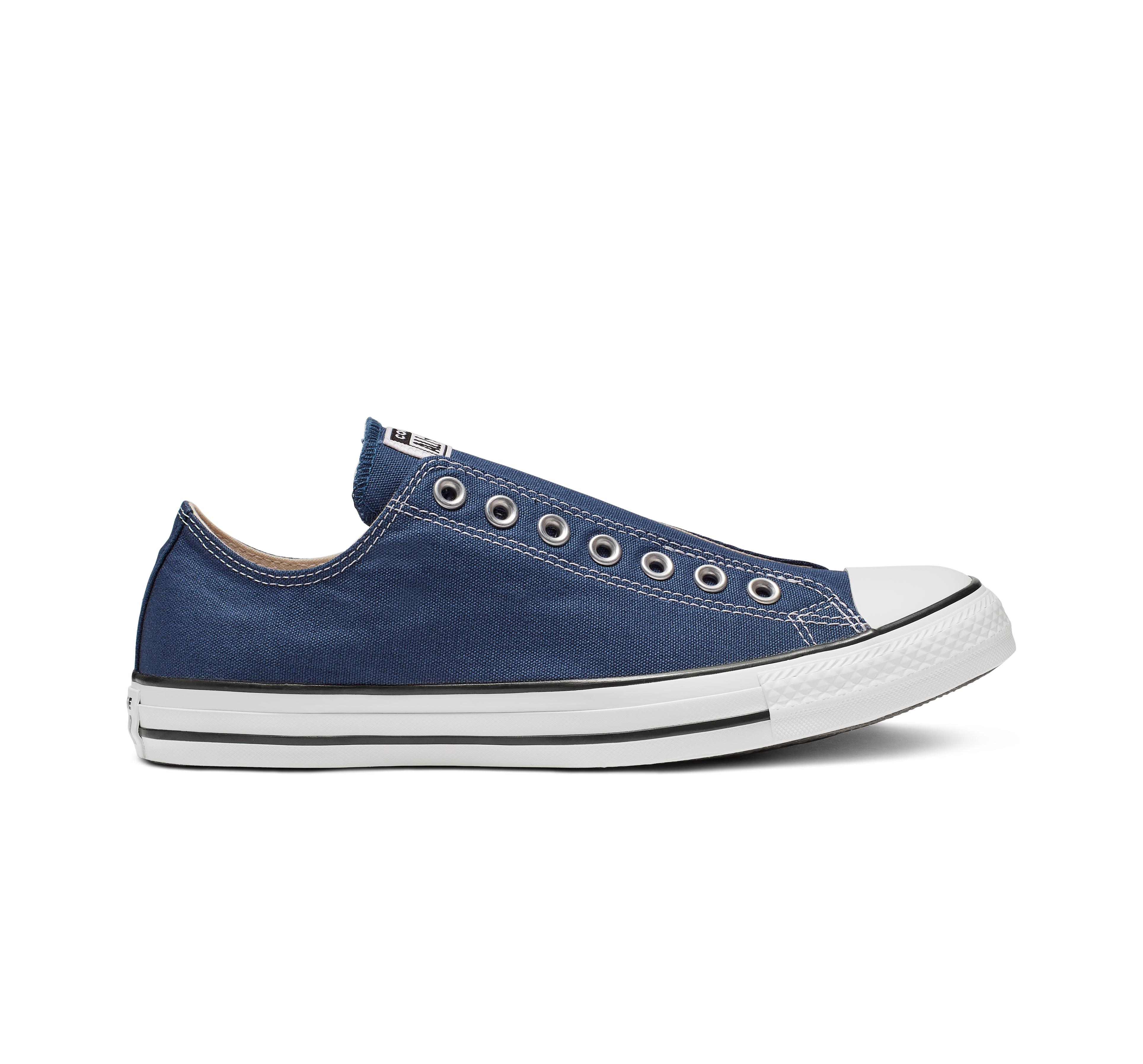 converse slip on blue
